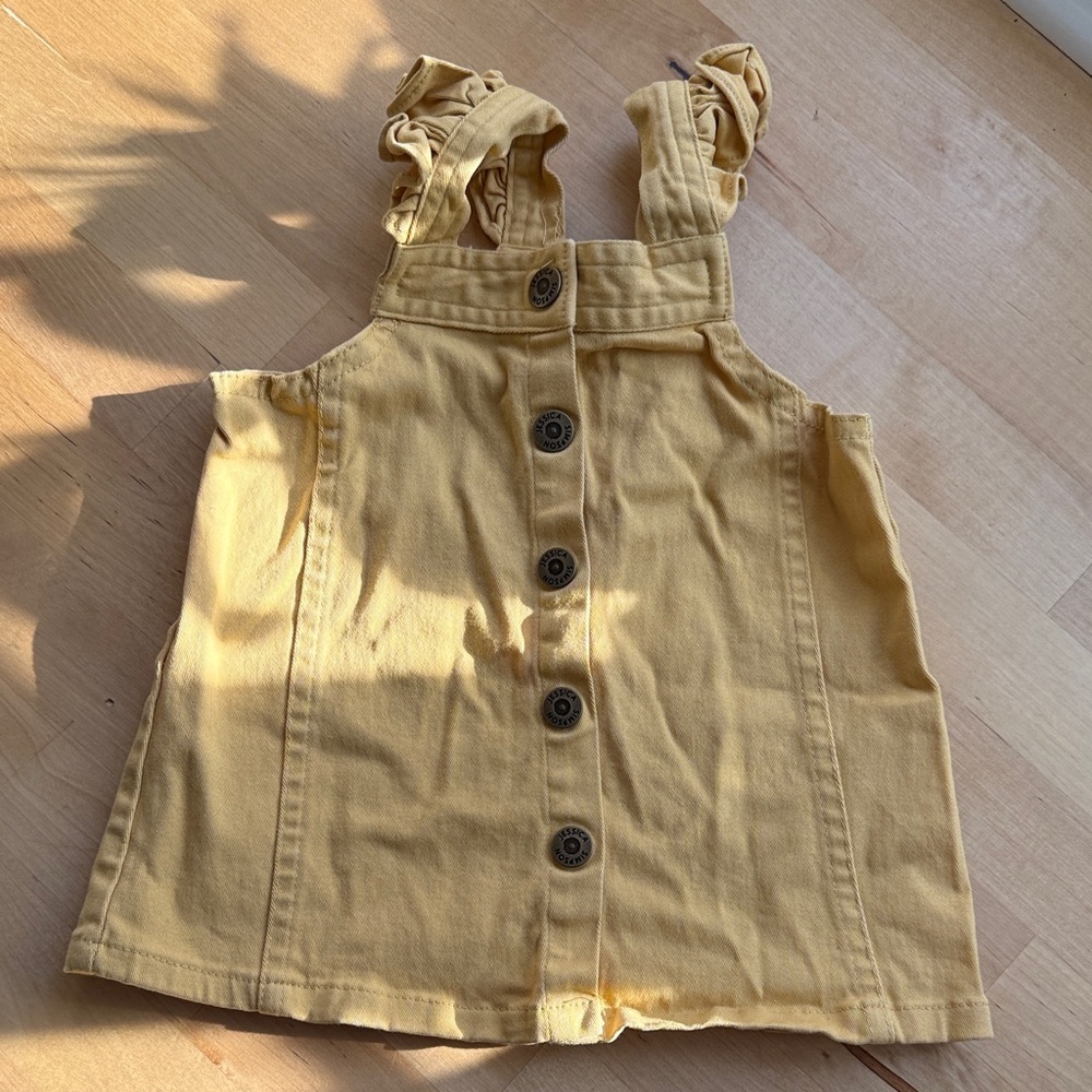 Yellow Kids Button-Down Dress
